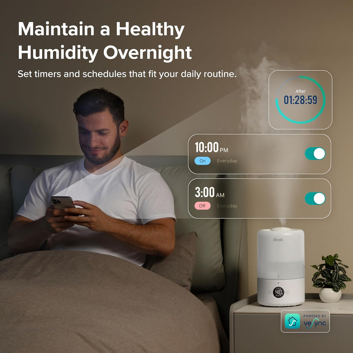 Humidifier with Wifi Humidity Control