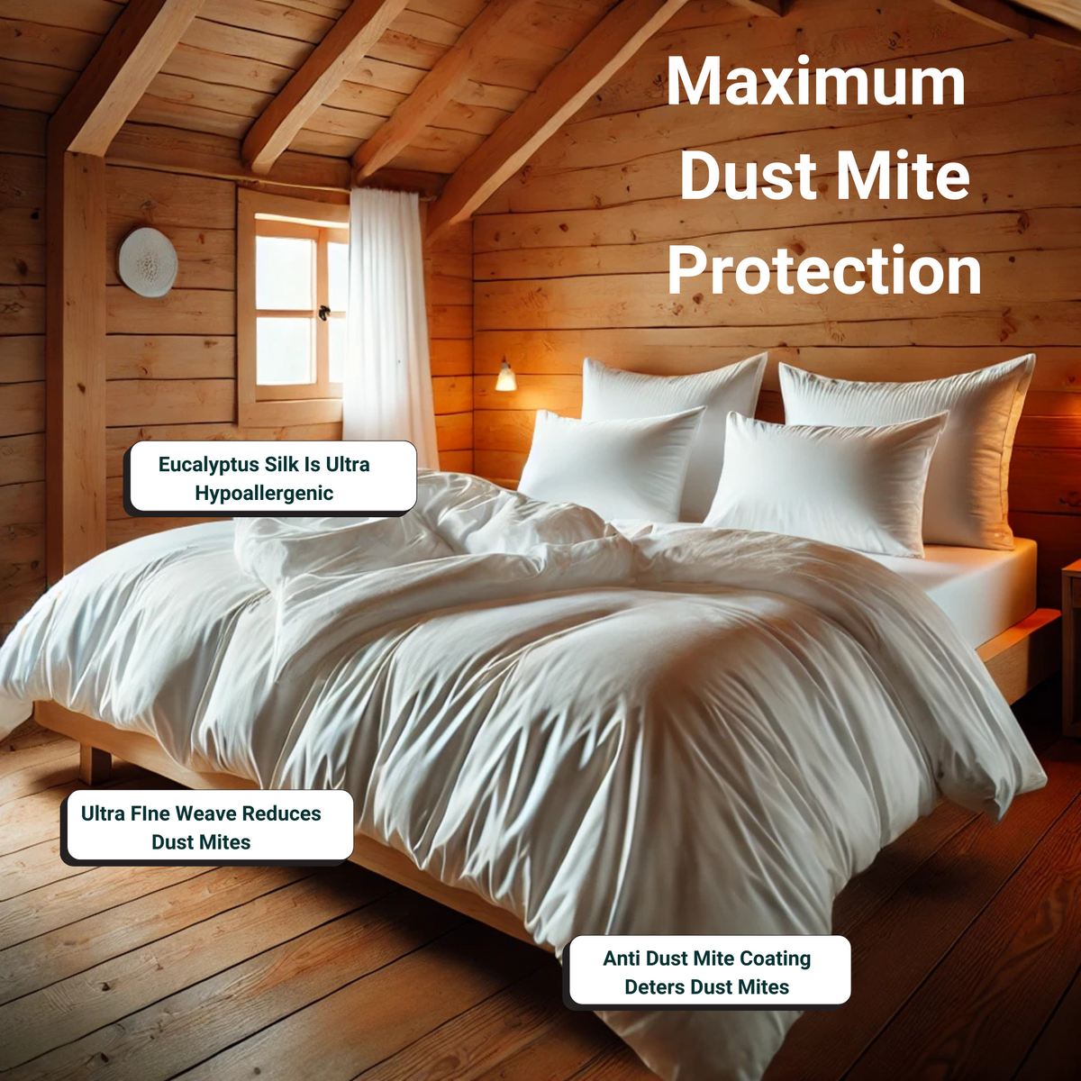 Anti Dust Mite Duvet Inner - Hypoallergenic Allergy Bedding