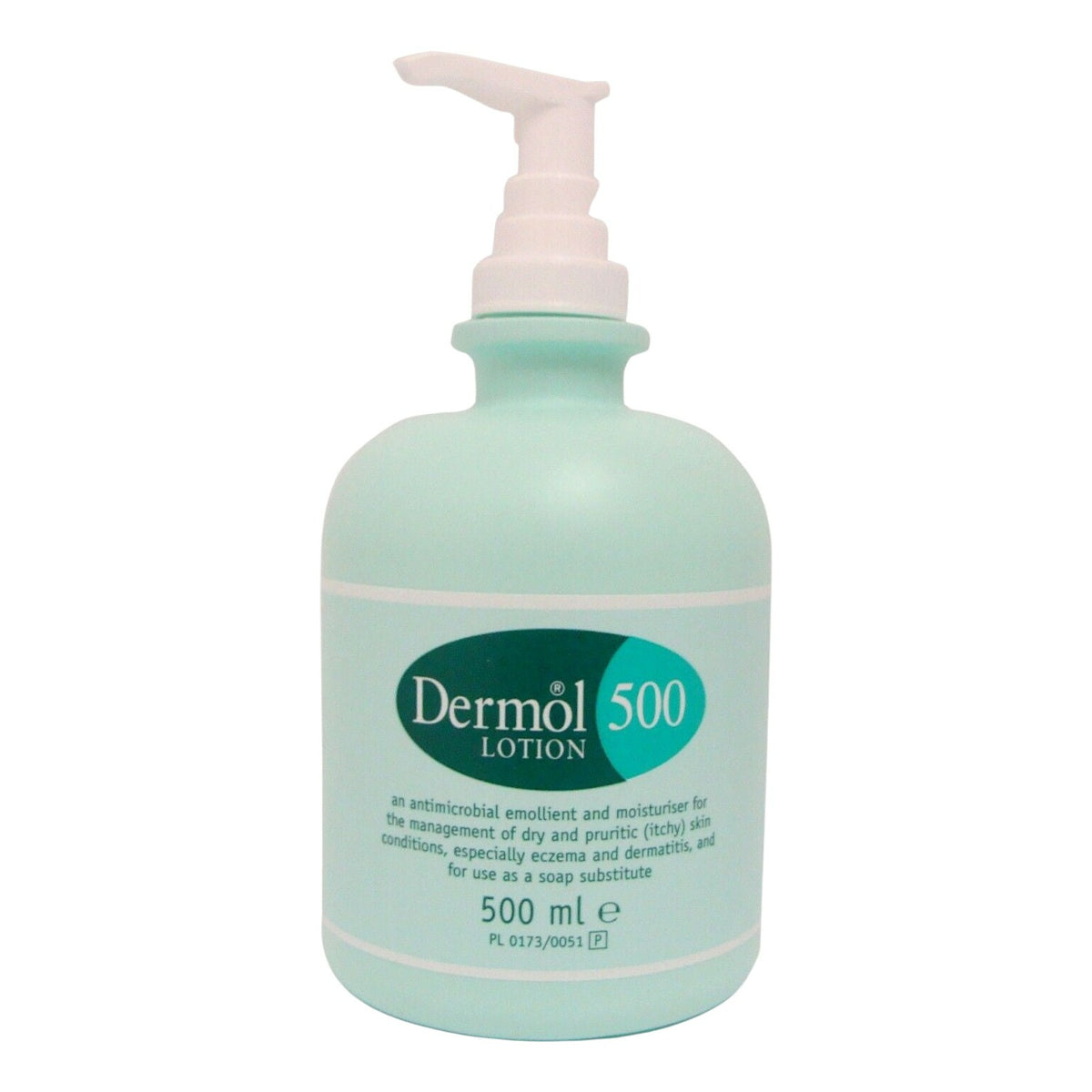 Eczema Clinic Dermol 500 - Lotion Moisturiser Soap Substitute Antimicrobial Emollient - 500Ml