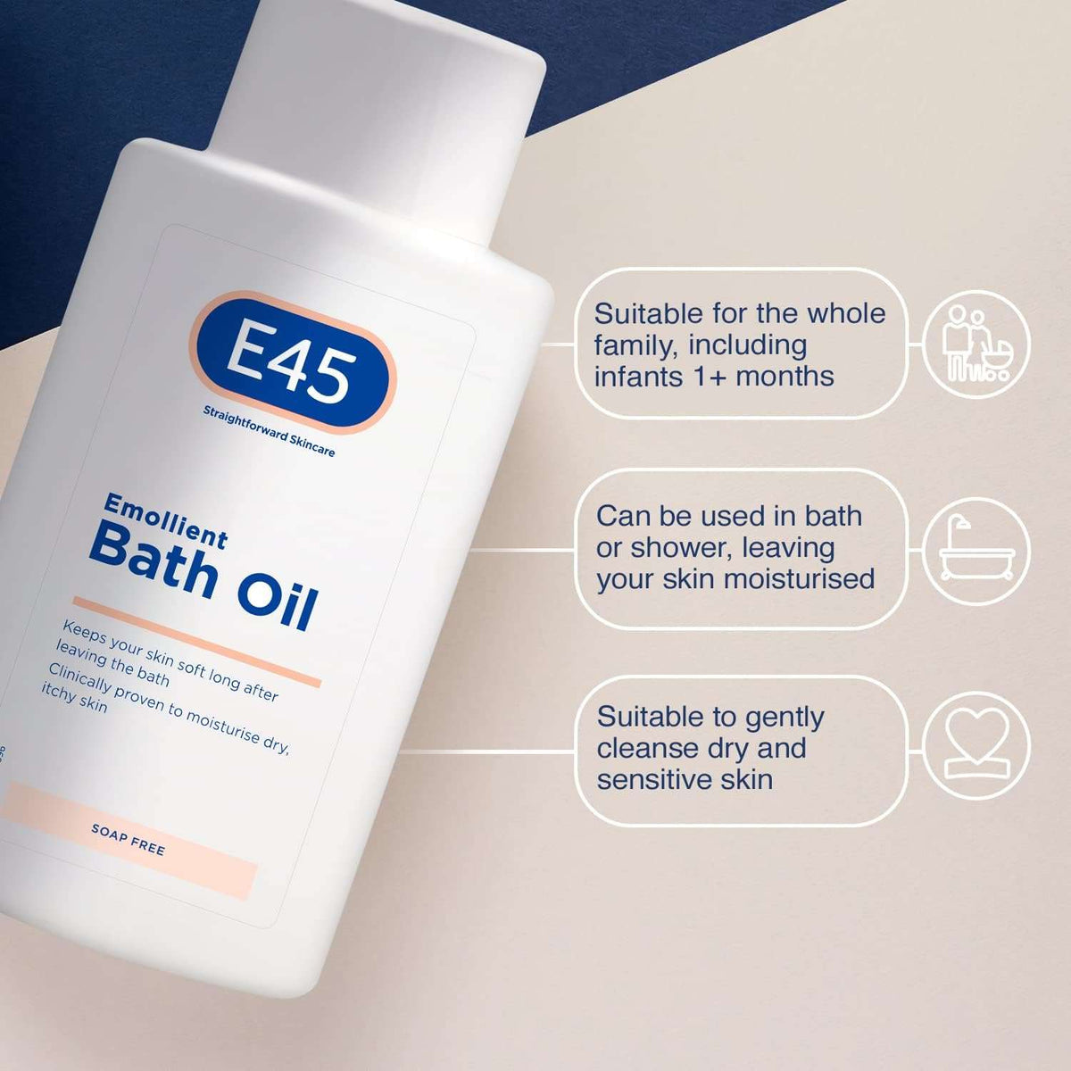 E45 Bath Oil 500 Ml