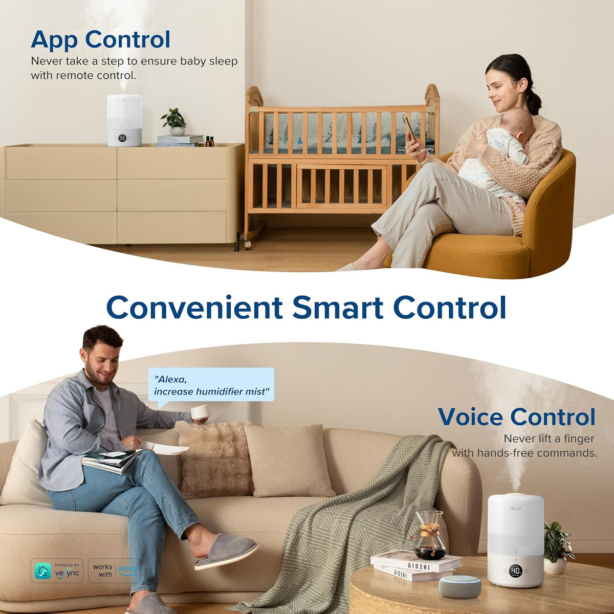 Humidifier with Wifi Humidity Control 