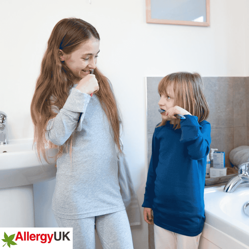 Eczema Scratch Mitten T Opening Hand - Kids - Soft Grey Marl/Navy Peony