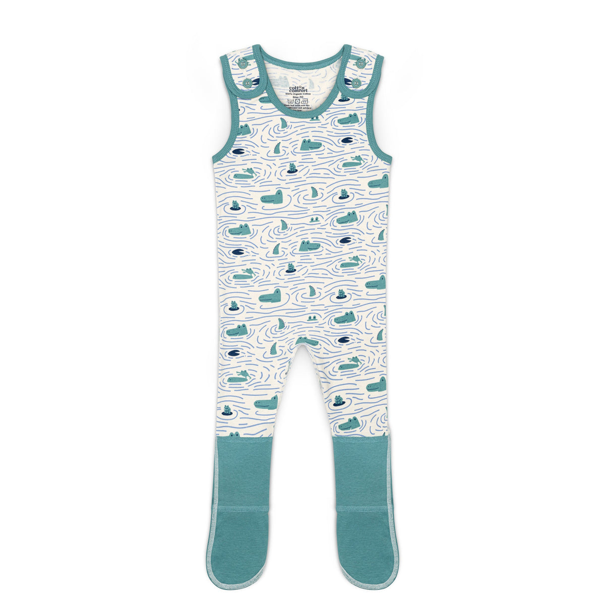 Anti Scratch Dungarees - Crocodile Print